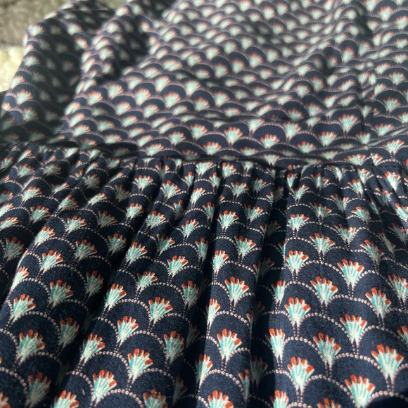 Dex Navy Blue Floral High Low Sleeveless Dress size: XS - Picture 6 of 9